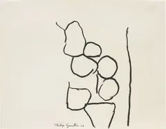 Untitled by Philip Guston, 1968, charcoal on paper, offered Nov 2016