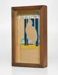 Joseph Cornell, Untitled (Parrot Collage; Grand Hotel de la Pomme d’Or), 1954-1955, box construction