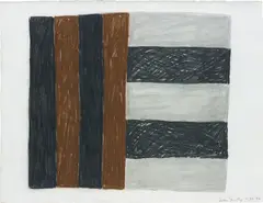 Sean Scully, Untitled, 1984, pastel and charcoal on paper