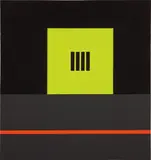 Peter Halley, Yellow Prison with Underground Conduit, 1985, acrylic, Day-Glo and Roll-a-Tex on canvas