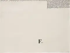 Untitled by Mira Schendel, 1964, watercolor and ink on paper, sold Nov 2016