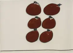 Untitled (Frutas) by Mira Schendel, 1964, watercolor and ink on paper, offered Nov 2016