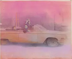 Untitled by Sigmar Polke, 1975, spraypaint on photosensitized canvas, sold Nov 2016