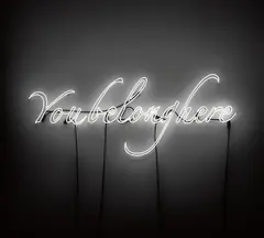 Tavares Strachan, You Belong Here, 2012, white neon