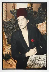 Youssef Nabil, Lonely Pasha, Cairo, 2002, hand colored gelatin silver print