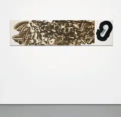 David Reed, #573, 2007, oil and alkyd on polyester