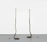 Franz West, Two works: (i-ii) Privat-Lampe des Künstlers II, 1989, welded iron and electrical fittings