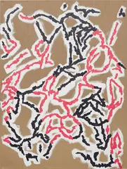 Matteo Callegari, Problem System, 2013, gesso and oil on linen