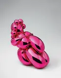 Jeff Koons, Dom Pérignon Balloon Venus (Magenta), 2013, Lacquered polyurethane resin in two parts, with Dom Pérignon Rosé Vintage 2003, and maintenance kit,