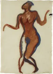 Diego Rivera, Dancer, 1939, watercolor on paper