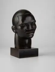 Francisco Narváez, Cabeza de negro, 1935, carved ebony