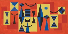 Untitled by Mario Carreño Morales, 1955, gouache on paper, sold Nov 2016