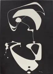 Pedro de Oraá, Untitled, 1957, caseine on board