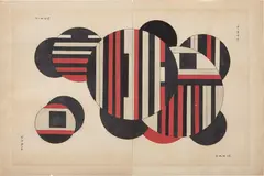 Sandu Darie, Untitled (Columna espacial), 1950, collage, pencil and ink on paper