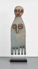 Manuel Mendive, Untitled, 1996, acrylic on wood, double sided