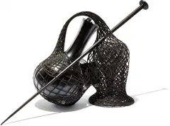 Tunga, Untitled, 2008, glass, steel magnets, nail and rubber