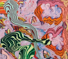 Henrique Oliveira, Dois Fumos, 2011-2012, acrylic on canvas
