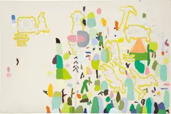 Untitled by Federico Herrero, 2006, acrylic and ink on canvas, sold Nov 2016