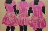 La Procesión by Ana Mercedes Hoyos, 2014, acrylic on linen, sold Nov 2016