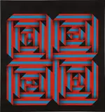 Omar Rayo, Anatomy of Fall, 1964, acrylic on canvas