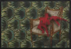 Julio Galán, Untitled, 1999, collage and oil on canvas