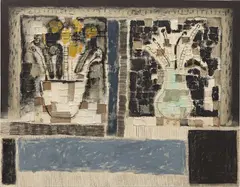 Untitled by Juan Roberto Diago, 2004, oil, watercolor and charcoal on canvas, sold Nov 2016