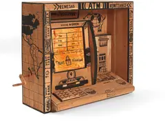 Abel Barroso Arencibia, ATM (Cajero automático), 2011, xylography on carved wood