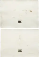 Carlos Garaicoa, Two Works: i) Y nos obliga a volar en la misma direccion ii) Ese Silencio Ambiguo, 1999, i) graphite, ink jet print, dead bugs, plastic strips and tape on paper ii) graphite and ink jet print on paper