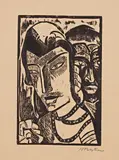 Max Pechstein, Prinzessin, from HMPechstein Holzschnitte 1919, 1918, Woodcut, on thick laid paper, with full margins,