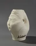 Tête de femme couronnée de fleurs (Woman's Head Crowned with Flowers) by Pablo Picasso, 1954, White earthenware pitcher,, sold Apr 2016