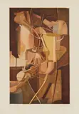 Marcel Duchamp and Jacques Villon, Mariee (Bride), 1934, Aquatint in colors, on Arches paper, with full margins,