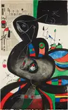 Joan Miró, Gaudí XXI, 1979, Etching and aquatint in colors, on Arches paper, the full sheet,