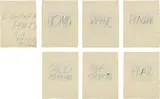 Cy Twombly, Five Greek Poets and a Philosopher, 1978, The complete set of seven lithographs (six in color) with embossment, on Richard de Bas hand-mould paper, with full margins,
