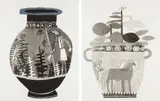 Jonas Wood, Untitled; and Untitled