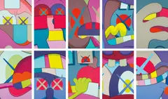 Kaws, Ups and Downs, 2013, The complete set of 10 screenprints in colours, on Saunders Waterford High White paper, the full sheets,