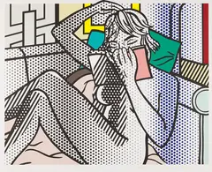 Roy Lichtenstein, Nude Reading, 1994, Relief print in colors, on Rives BFK mold-made paper, with full margins,