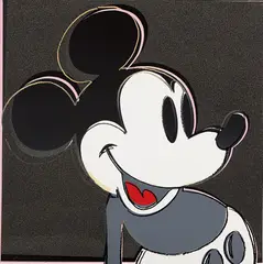 Andy Warhol, Mickey Mouse, from Myths, 1981, Screenprint in colors with diamond dust, on Lenox Museum Board, the full sheet