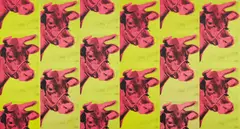 Andy Warhol, Cow Wallpaper, Wall panels, 1966, Screenprint in colors, on wallpaper mounted to six canvas panels,