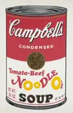 Andy Warhol, Tomato-Beef Noodle O's, from Campbell's Soup II, 1969, Screenprint in colors, on wove paper, with full margins,