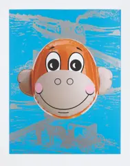 Jeff Koons, Monkey Train (Blue), 2007, Screenprint and inkjet print in colors, on Somerset paper, with full margins,