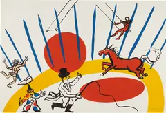 The Circus by Alexander Calder, 1975, Lithograph in colors, on wove paper, the full sheet,, sold Apr 2016
