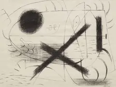 Lithograph I by Joan Miró, 1930, Lithograph, on wove paper, the full sheet,, sold Apr 2016