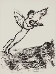 The Tempest by Marc Chagall, 1975, The complete set of 50 lithographs, on Vélin d'Arches paper, the full sheets, with accompanying text by William Shakespe, offered Apr 2016