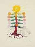 Lune (Luna geminata) (Water-lily), from from Flordali® (Flora Dalinae) by Salvador Dalí, 1968, Etching with drypoint and pochoir, on Arches paper, with full margins,, sold Apr 2016