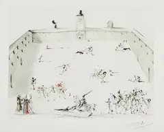Tienta by Salvador Dalí, 1967, Etching with drypoint in colors, on Rives BFK paper, with full margins,, sold Apr 2016