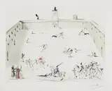 Tienta by Salvador Dalí, 1967, Etching with drypoint in colors, on Rives BFK paper, with full margins,, sold Apr 2016