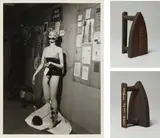 Man Ray, Résurrection des Mannequins/Cadeau, 1972, Gelatin silver print and multiple comprised of cast iron with nails,