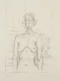 Alberto Giacometti, Nu aux fleurs (Nude with Flowers)