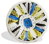 Motifs no. 66 by Pablo Picasso, 1963, White earthenware plate painted in colors, with brushed glaze,, sold Apr 2016