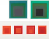 Formulation Articulation I and II by Josef Albers, 1972, The complete set of 127 screenprints in colors, on 66 sheets of wove paper, each folded (as issued), with full margins,, sold Apr 2016